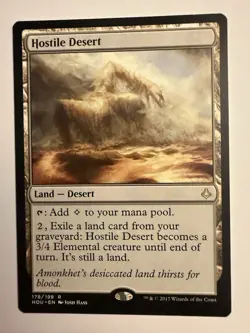 Hostile Desert #178 (NM) Hour of Devastation HOU Magic MTG - Image 1