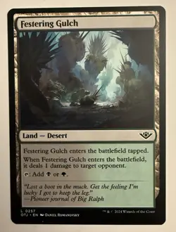 x1 Festering Gulch OTJ MTG 257 COMMON - Image 1