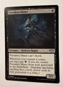 Forsaken Miner 88 | Near Mint | OTJ Outlaws of Thunder Junction Magic MTG - Image 1