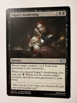 MTG Magic the Gathering Edgar's Awakening (110/561) Innistrad Crimson Vow NM - Image 1