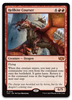 Hellkite Courser #218 (NM) Tarkir Dragonstorm TDC Magic MTG - Image 1