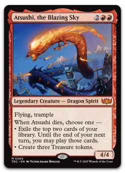 Atsushi, the Blazing Sky #204 (NM) Tarkir Dragonstorm TDC Magic MTG - Image 1