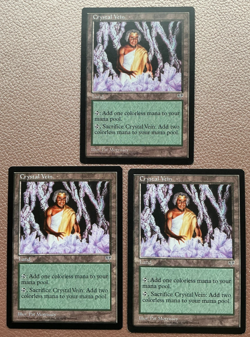 3 X Crystal Vein MTG Magic the gathering - Image 1