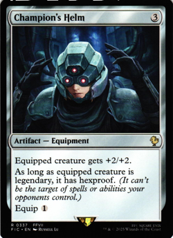 MTG Champion's Helm Commander: Final Fantasy Rare NM - Image 1