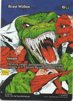 MTG: Marvel Universe Eternal-Legal: Borderless Beast Within: LP Condition - Image 1