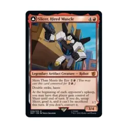 WOTC Universes Beyond: Transformers Slicer, Hired Muscle (MR) (Foil) NM - Image 1
