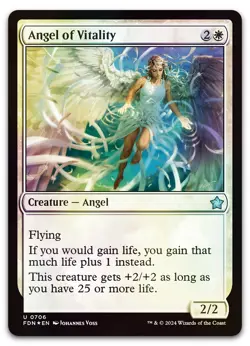 Angel of Vitality #706 (Foil) (NM) Foundations FDN Magic MTG - Image 1