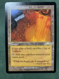 City of Traitors Exodus - MINT Pristine GRADABLE - Magic The Gathering Mtg - Image 1