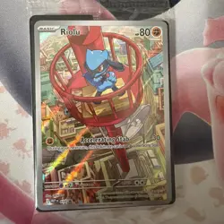 Pokemon Mega Evolution Riolu 010 Black Star Promos Illustration Rare Holo NM - Image 1