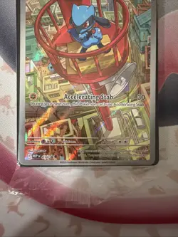 Pokemon Mega Evolution Riolu 010 Black Star Promos Illustration Rare Holo NM - Image 3