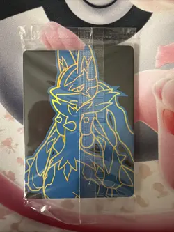 Pokemon Mega Evolution Riolu 010 Black Star Promos Illustration Rare Holo NM - Image 4