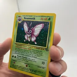 Venomoth Jungle 13/64 Pokemon Holo Rare 1999 WOTC Vintage LP Lightly Played TCG - Image 4