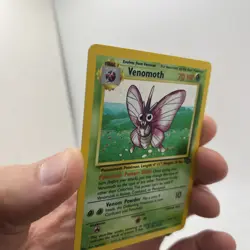 Venomoth Jungle 13/64 Pokemon Holo Rare 1999 WOTC Vintage LP Lightly Played TCG - Image 5
