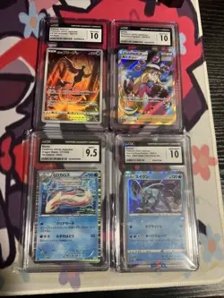 Pokemon CGC Graded Slabs Japanese 4 Slab Lot - Milotic Avery Suicune Articuno - Image 1