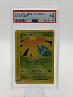 2002 POKEMON EXPEDITION 95 BULBASAUR PSA 9 - Image 1