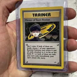 Minion of Team Rocket 113/132 Gym Heroes Uncommon Vintage Pokemon NM Near Mint - Image 2