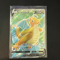 Dragonite V 076/078 Pokemon GO Full Art Ultra Rare NrMt - Image 1