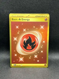 Basic Fire Energy 230/197 HYPER RARE HOLO Obsidian Flames Sv03 Pokemon English - Image 1