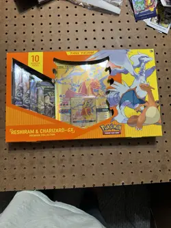 Pokemon Reshiram & Charizard GX Premium Collection Box Sealed - 10 Booster Packs - Image 1