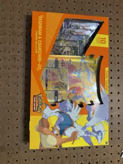 Pokemon Reshiram & Charizard GX Premium Collection Box Sealed - 10 Booster Packs - Image 2