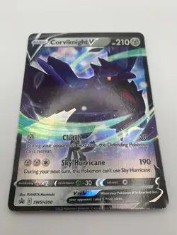 Pokemon TCG Corviknight V SWSH Black Star Promos SWSH200 Holo Promo NM - Image 2