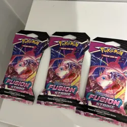 Pokemon TCG: Sword & Shield - Fusion Strike Sleeved Booster Pack x 6 SEALED 820650809170 - Image 2