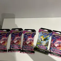 Pokemon TCG: Sword & Shield - Fusion Strike Sleeved Booster Pack x 6 SEALED 820650809170 - Image 3
