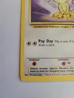 Pokemon TCG Base Set 2 Meowth 80/130 LP - Image 4