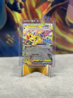 Pikachu ex Surging Sparks Ultra Rare Pokemon TCG 057/191 Scarlet & Violet SV08 - Image 1