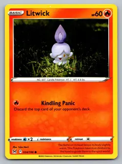 Pokemon TCG SWSH11: Lost Origin Litwick 024/196 - Image 1