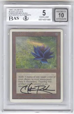 Magic The Gathering Unlimited Edition Black Lotus BGS 5 Excellent / BAS 10 MTG - Image 1