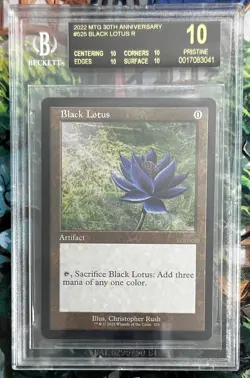 BGS 10 Black Label Retro Frame Black Lotus M30 Only Black Label Lotus Ever Pop 1 - Image 1