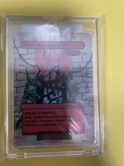 Divorced Dads TCG Court Of Chaos Holo Foil Serialized Happy Anniversary Card - Image 1