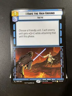 Star Wars Unlimited Promtional Jumbo Card High Ground - Image 1