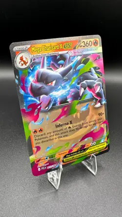 Pokemon Mega Charizard X ex 013/094 Phantasmal Flames Double Rare DR Holo Card - Image 2