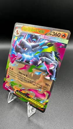 Pokemon Mega Charizard X ex 013/094 Phantasmal Flames Double Rare DR Holo Card - Image 3