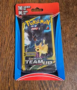 Pokemon Sun & Moon Team Up Two 3 Card Booster Packs And 1 Assorted Card - Image 1