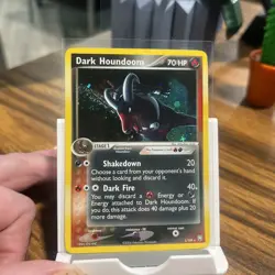Rare Pokemon Card - Dark Houndoom HOLO Ex Team Rocket Returns 2004 5/109 Grade 7 - Image 1