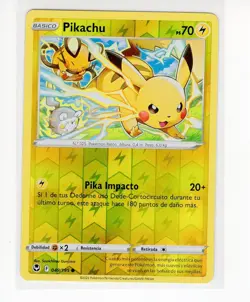 ~ESP~ SPANISH Pikachu 049 Silver Tempest Pokemon Card (g3) - Image 1