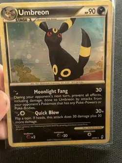 Pokemon Umbreon Holo Rare TCG Card 22/95 Call of Legends Series Lp - Image 1