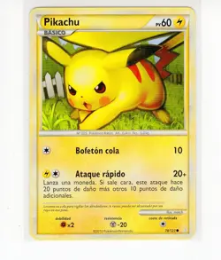 ~ESP~ SPANISH Pikachu 78 HGSS HeartGold Soulsilver Pokemon Card (g3) - Image 1