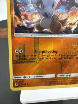Pokemon TCG Cubone Reverse Holo Common Card Hidden Fates 37/68 - Image 3