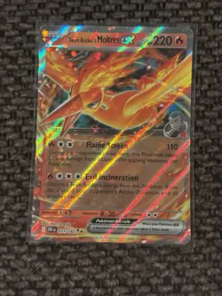 Pokemon TCG Team Rockets Moltres EX Holo Rare Card 31/182 NM Condition - Image 1