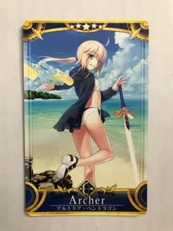 Fate Grand Order FGO Arcade Archer Artoria Altria Pendragon Card - Image 1