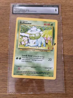 Baulbasaur Jumbo Promo Card 44/102 Kano First Partner Pack CGC 9- 2021 - Image 2