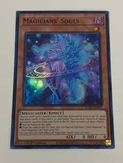Yugioh - Magicians' Souls x 3 - 1st Edition Super Rare NM - Free Holo Card B - Image 2