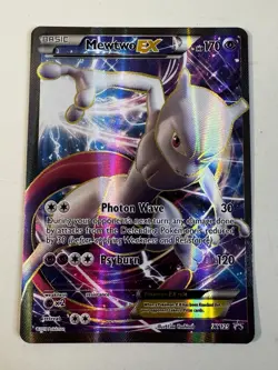 Pokemon TCG Mewtwo EX TCG Full Art Black Star Promo Card XY125 - Image 1