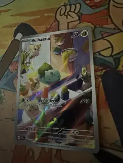 Pokemon TCG Bulbasaur Stellar Crown Illustration Card 143/142 - Image 2