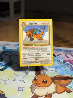 Dragonite Wb Gold Stamp First Movie 5 Black Star Promo Rare Pokemon Card LP/MP+ - Image 1