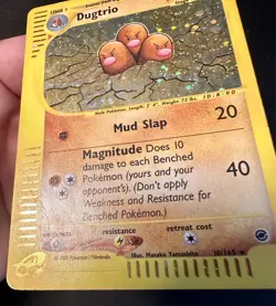 Dugtrio SWIRL!! 101/165 2002 Expedition Base Pokemon Card Vintage Holo Rare - Mp - Image 4